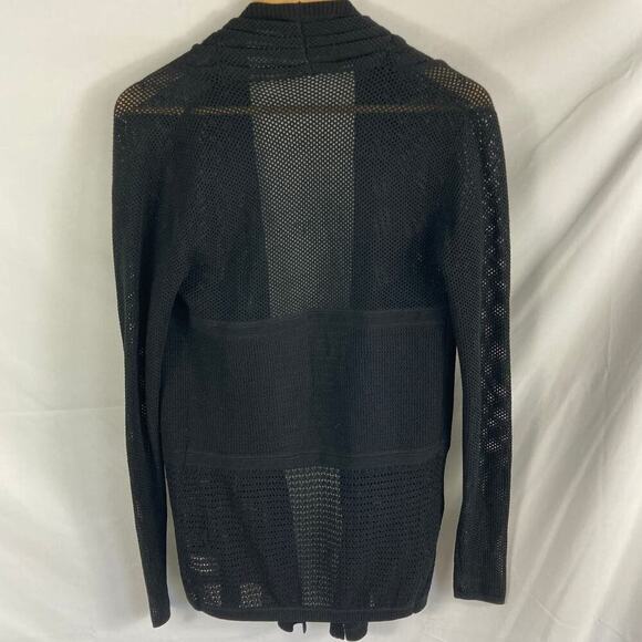 Lacoste + Malandrino Loose Open Knit Oversized Cardigan Sweater Size Small - Picture 6 of 6